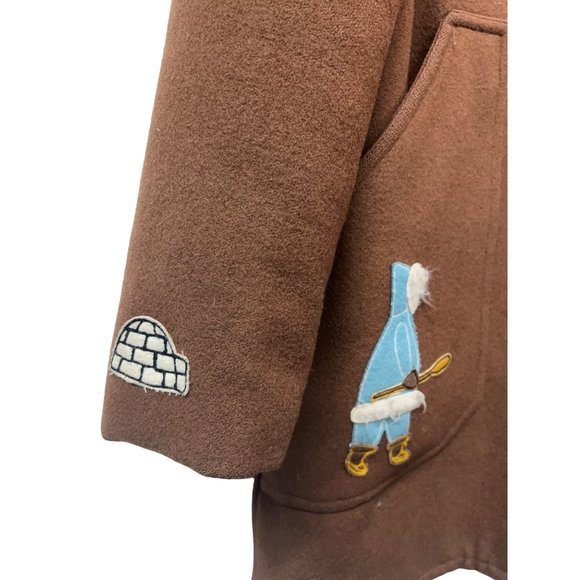 Northern Sun Gemini Fashions Wool Coat Fur trim Collar - Picture 2 of 11